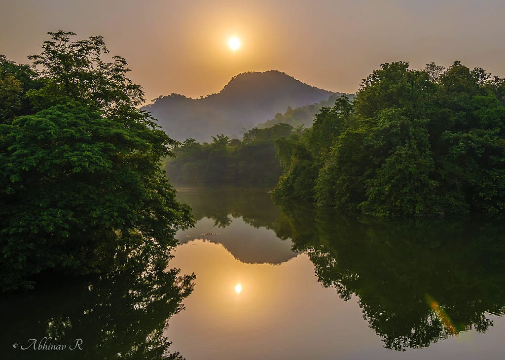 Sunrise - Thattekad Bird Sanctuary